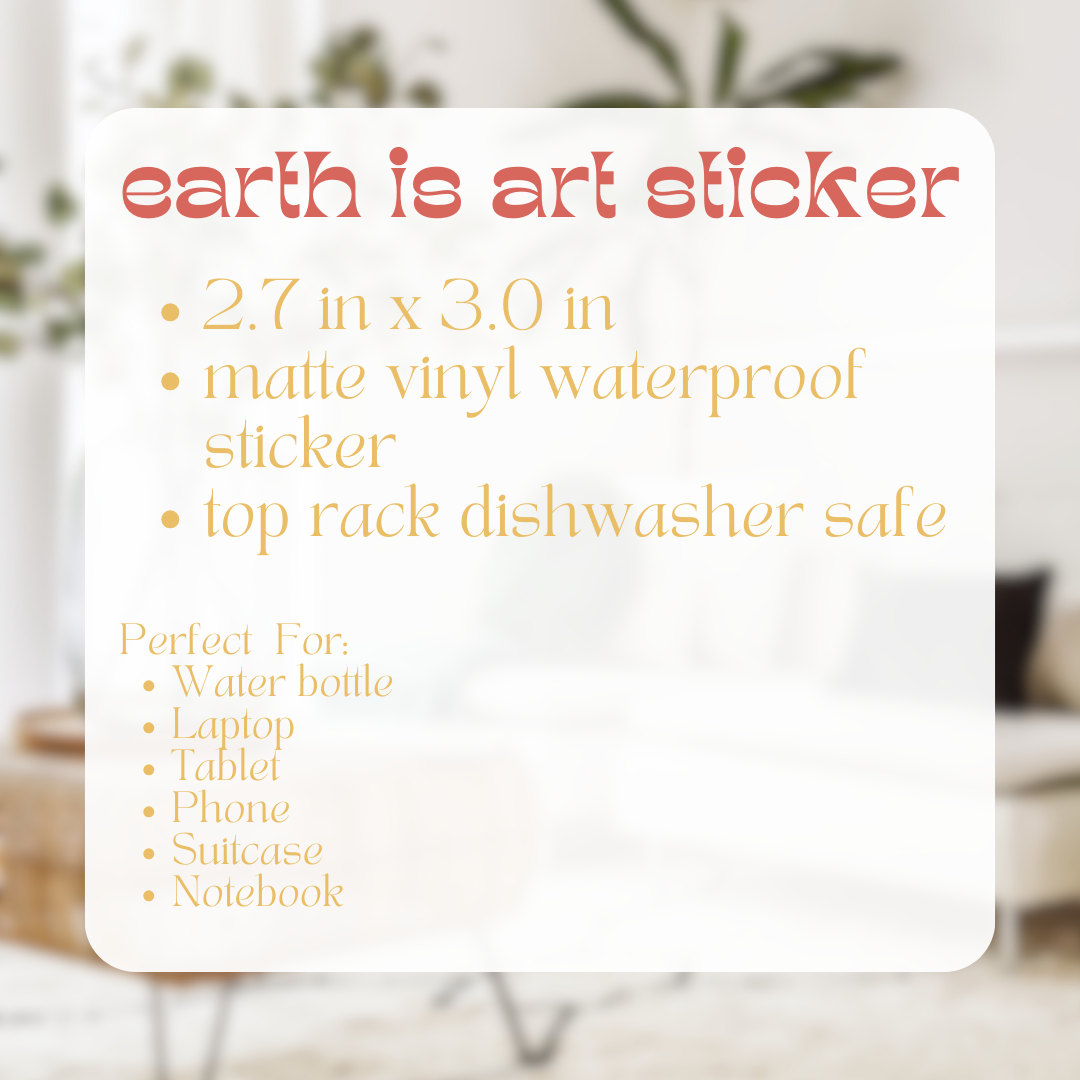 earth is art sticker