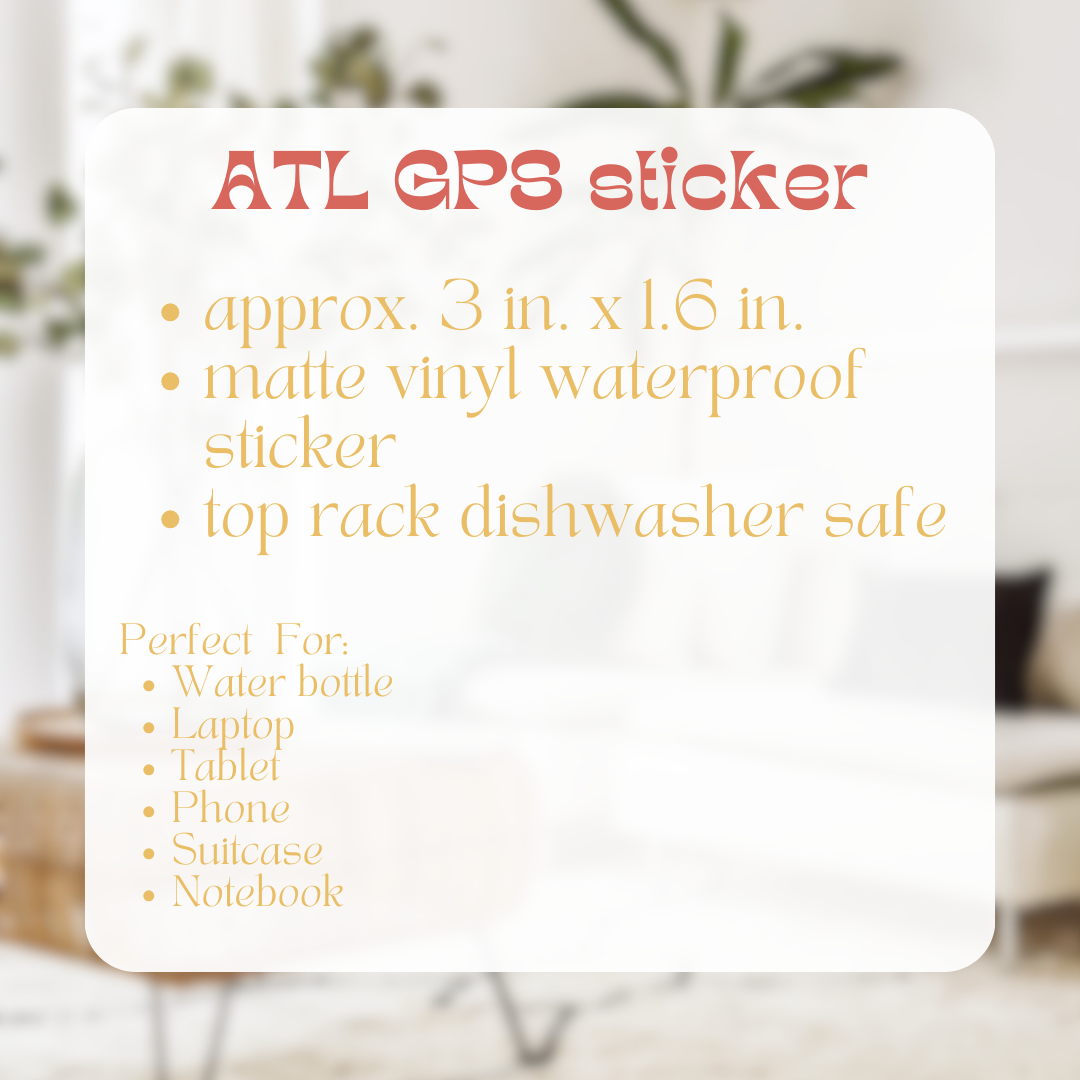 ATL GPS sticker