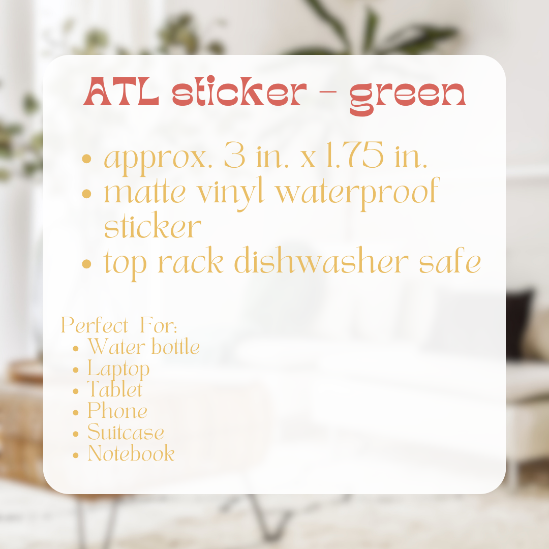 atl sticker - green