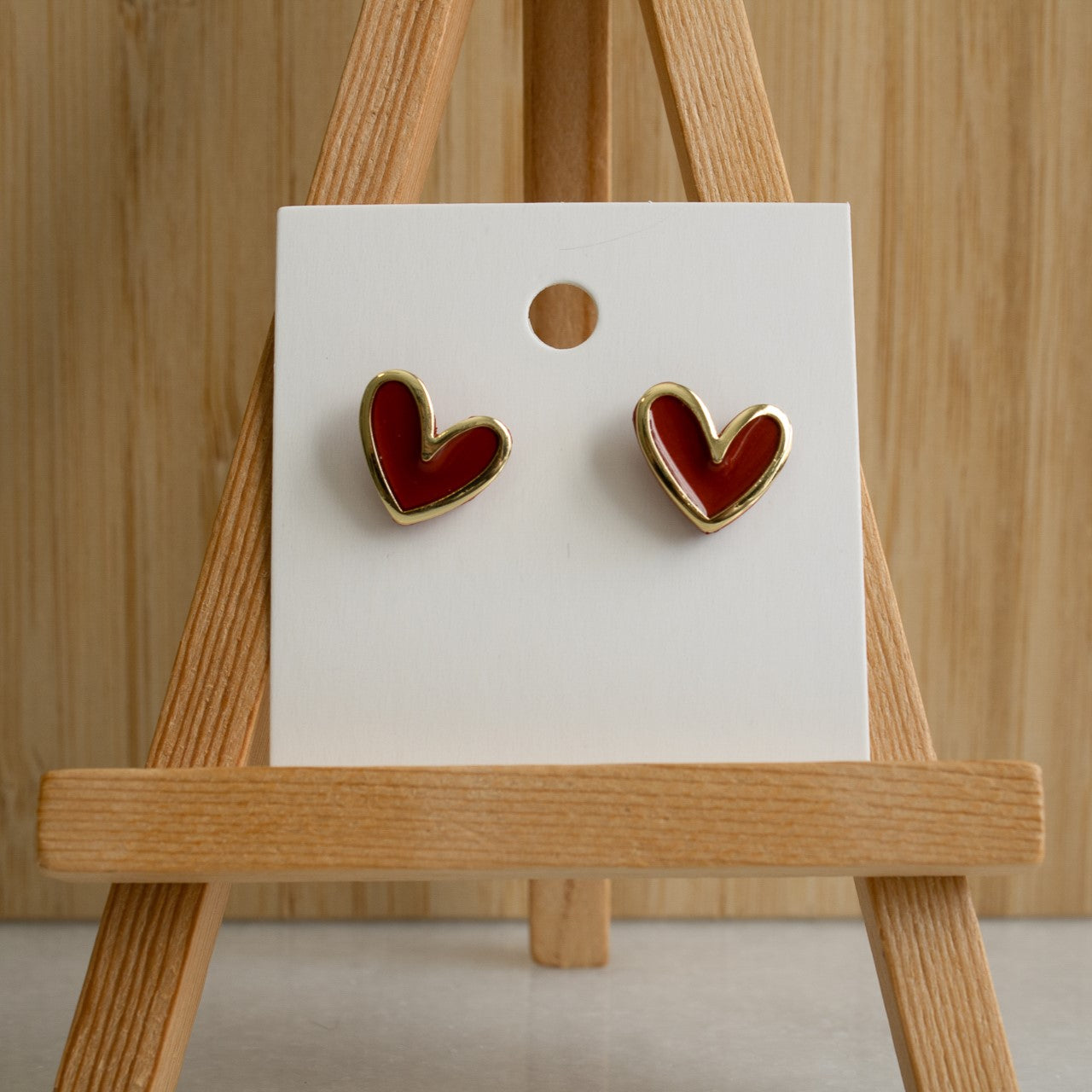 Sweetheart Studs - Red