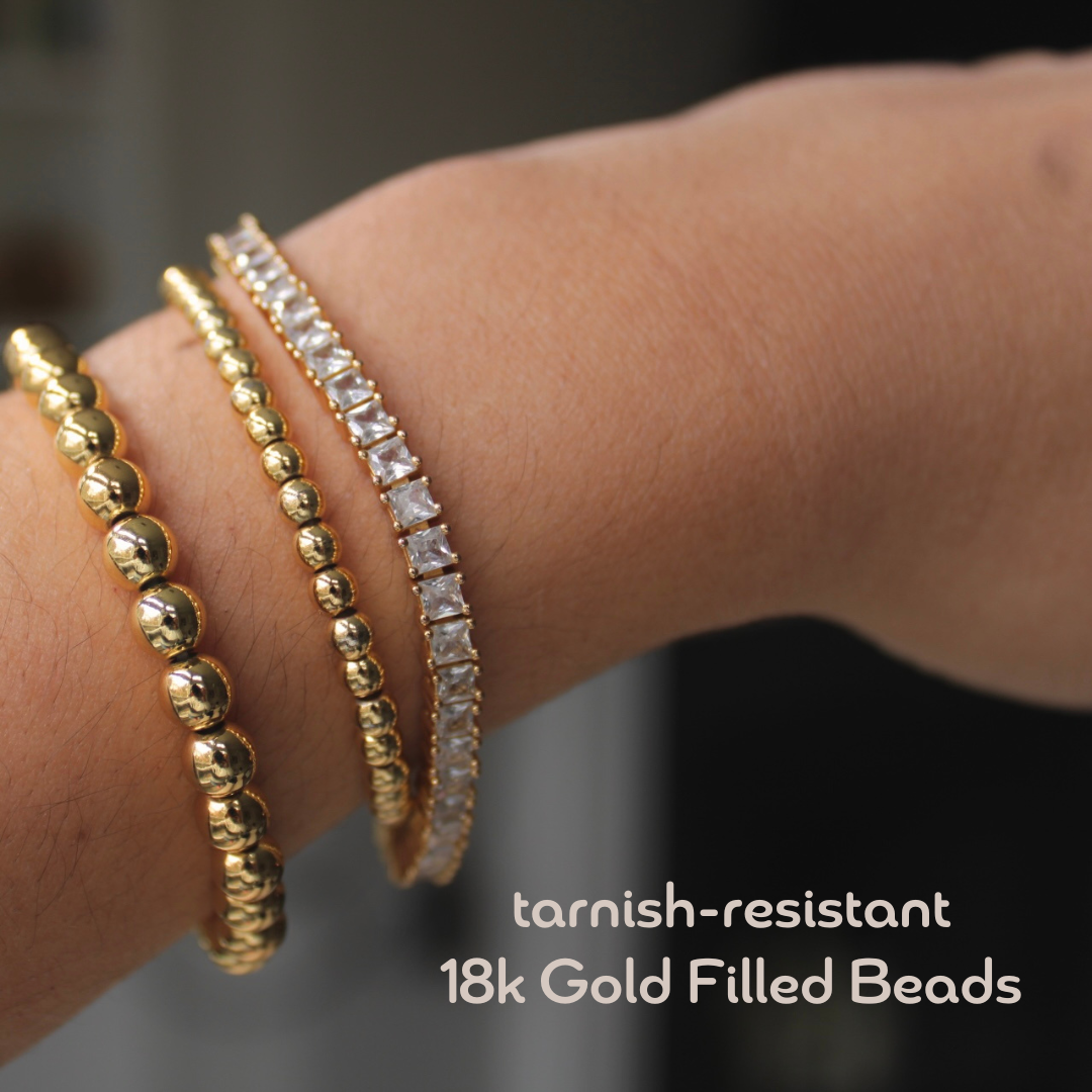 18k Gold Filled Stacking Bracelet