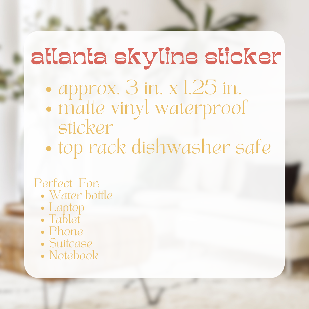 atlanta skyline sticker