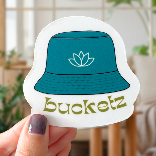 bucketz hat sticker