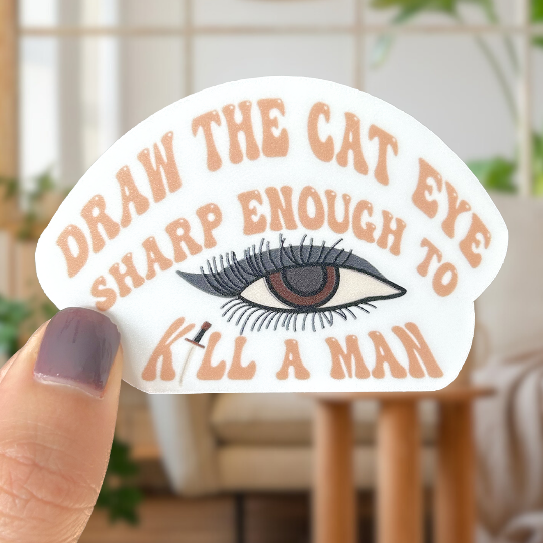 draw the cat eye sticker [3 colors available]