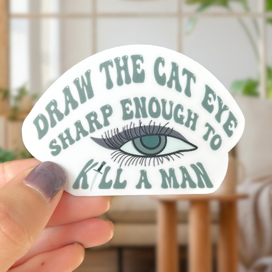 draw the cat eye sticker [3 colors available]
